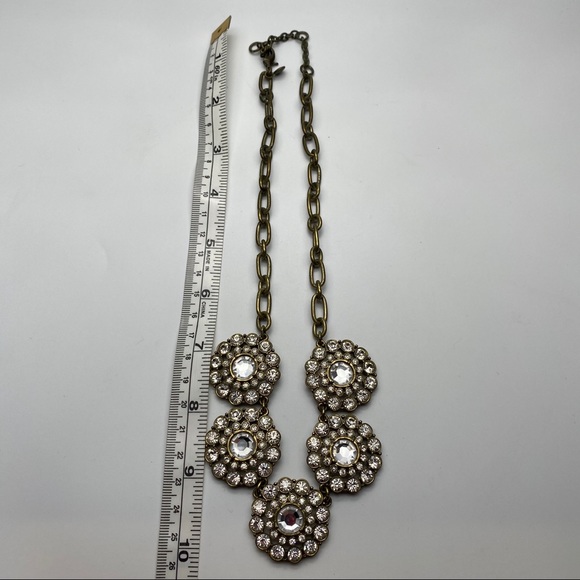 J. Crew Rhinestone statement necklace - Picture 5 of 8